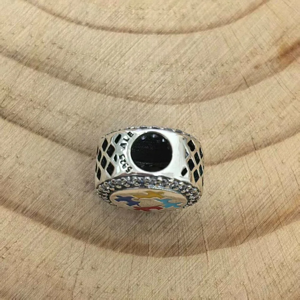 Pandora Autism Awareness Puzzle Charm, S925 Silver Jewelry - Picture 4 of 4